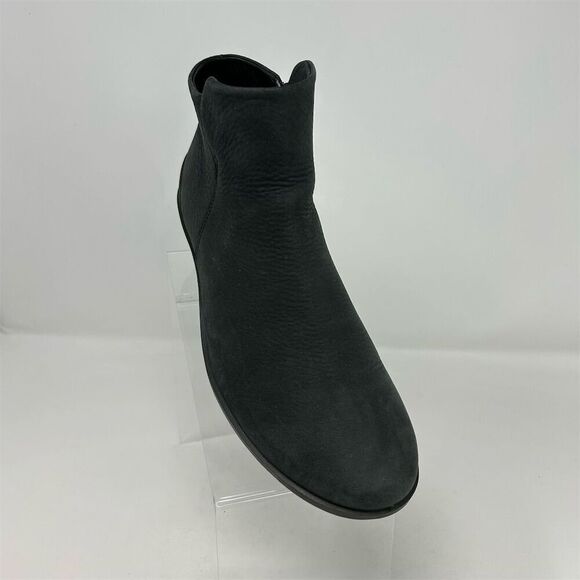 ECCO Skyler Black Leather Wedge Ankle Bootie Casual Boot Size 40 (US 9-9.5) - Picture 3 of 12
